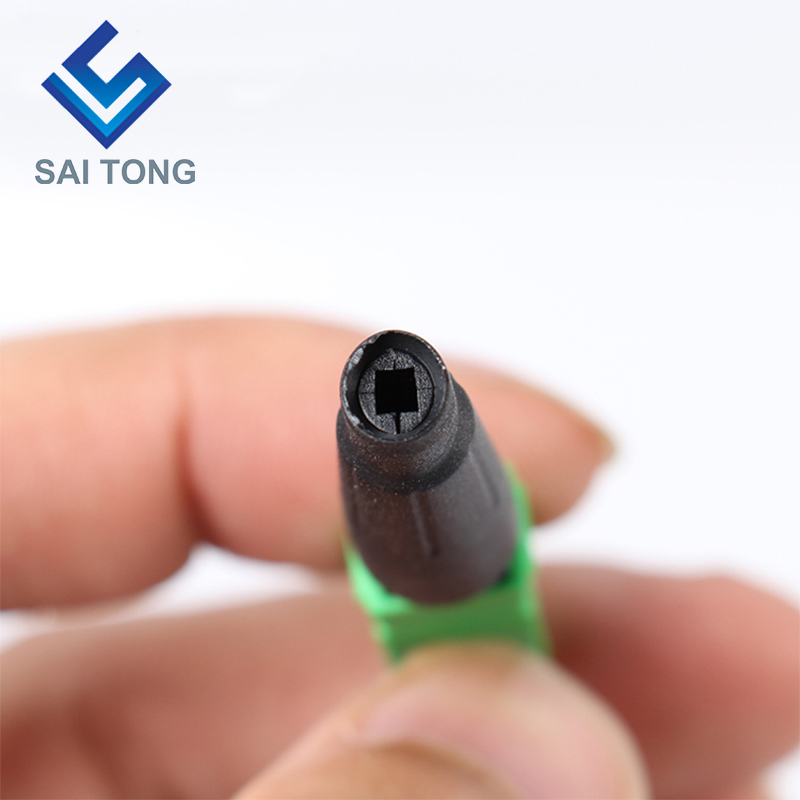 Cáp quang FTTH Saitong Optic Đầu nối nhanh sc apc cáp quang màu xanh lá cây đầu nối nhanh Đầu nối nhanh Lắp ráp trường Singlemode